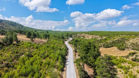 Denizli’de 22 km’lik yol 9 km’ye düştü: 9 km asfalt hizmete girdi