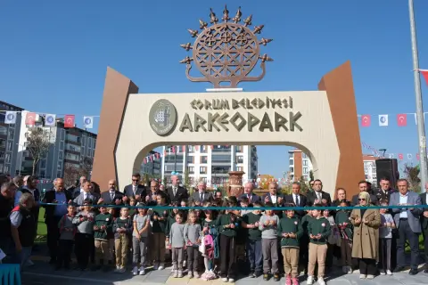 Çorum’un üçüncü tematik parkı 'Arkeopark' açıldı