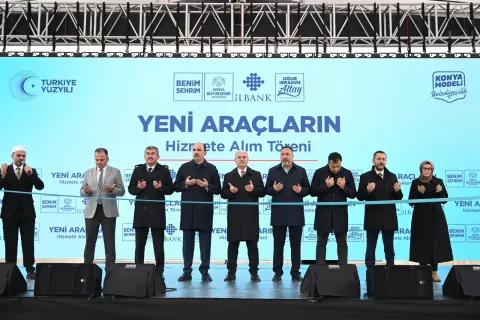 Konya Büyükşehir Belediyesi’nin araç filosu daha da güçlendi
