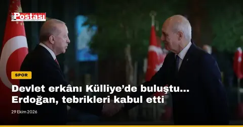 Devlet erkânı Külliye’de buluştu... Erdoğan, tebrikleri kabul etti
