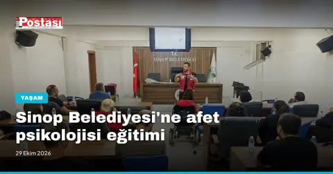 Sinop Belediyesi'ne afet psikolojisi eğitimi
