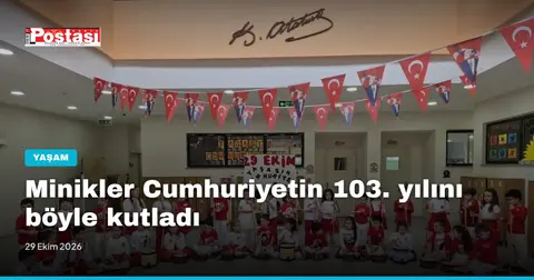 Minikler Cumhuriyetin 103. yılını böyle kutladı