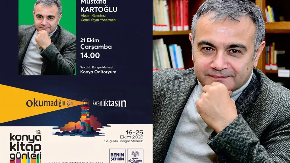 Gazeteci-Yazar Mustafa Kartoğlu, Konya’da okuyucularıyla buluşuyor
