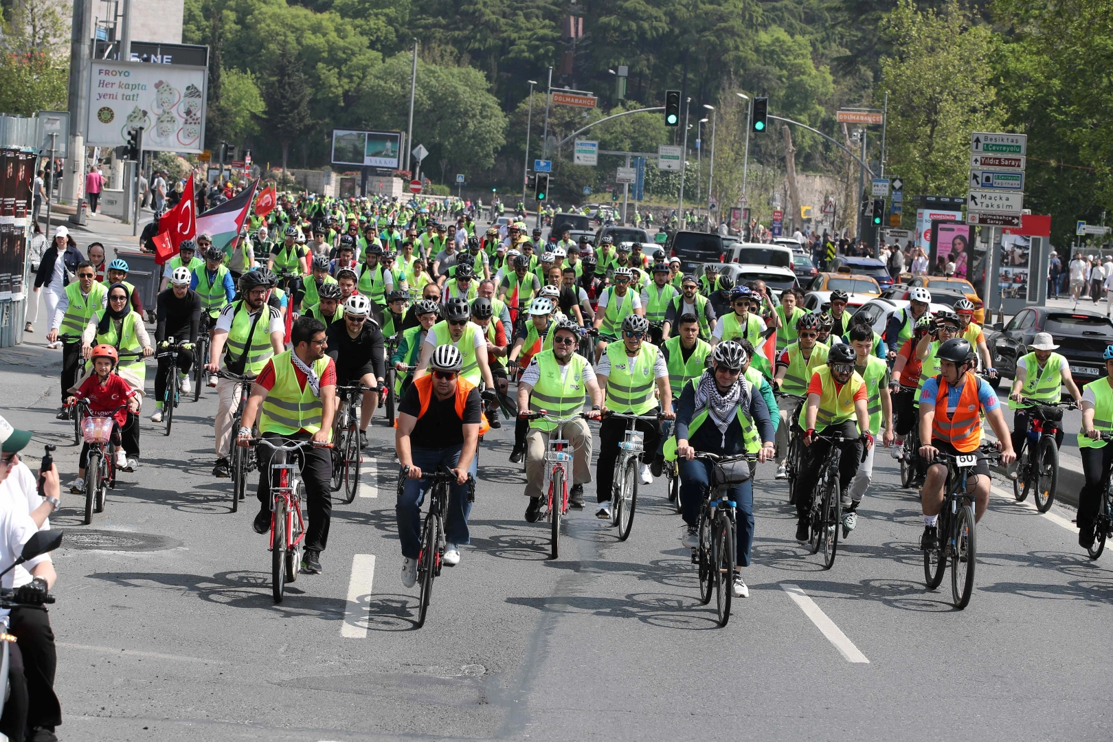 Gazze için pedal çevirdiler