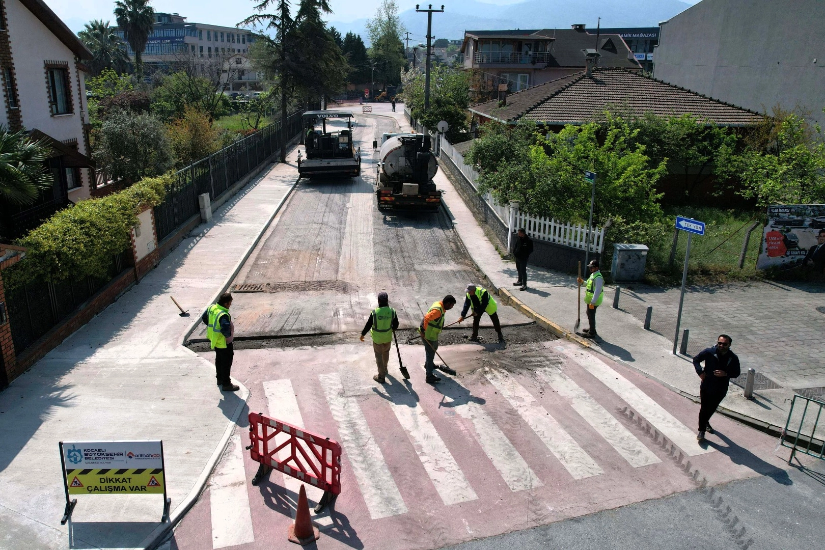 Kocaeli Başiskele sahilinde trafik ve yaya düzenine yenileme