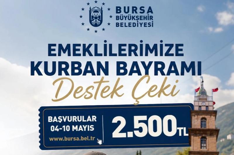 Bursa Büyükşehir’den emeklilere bayram desteği