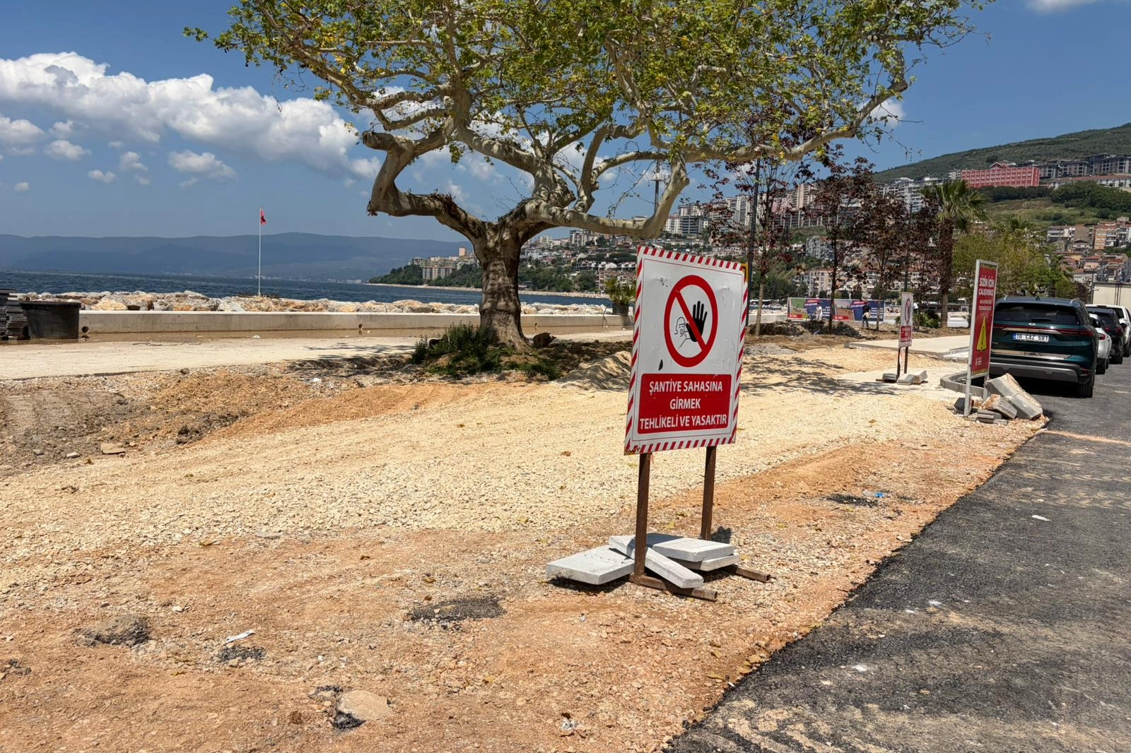 Bursa Gemlik sahilinde düzenleme tam gaz