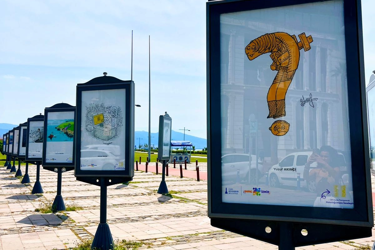 “Gençlik Nerede?” karikatür sergisi İzmir’de açıldı