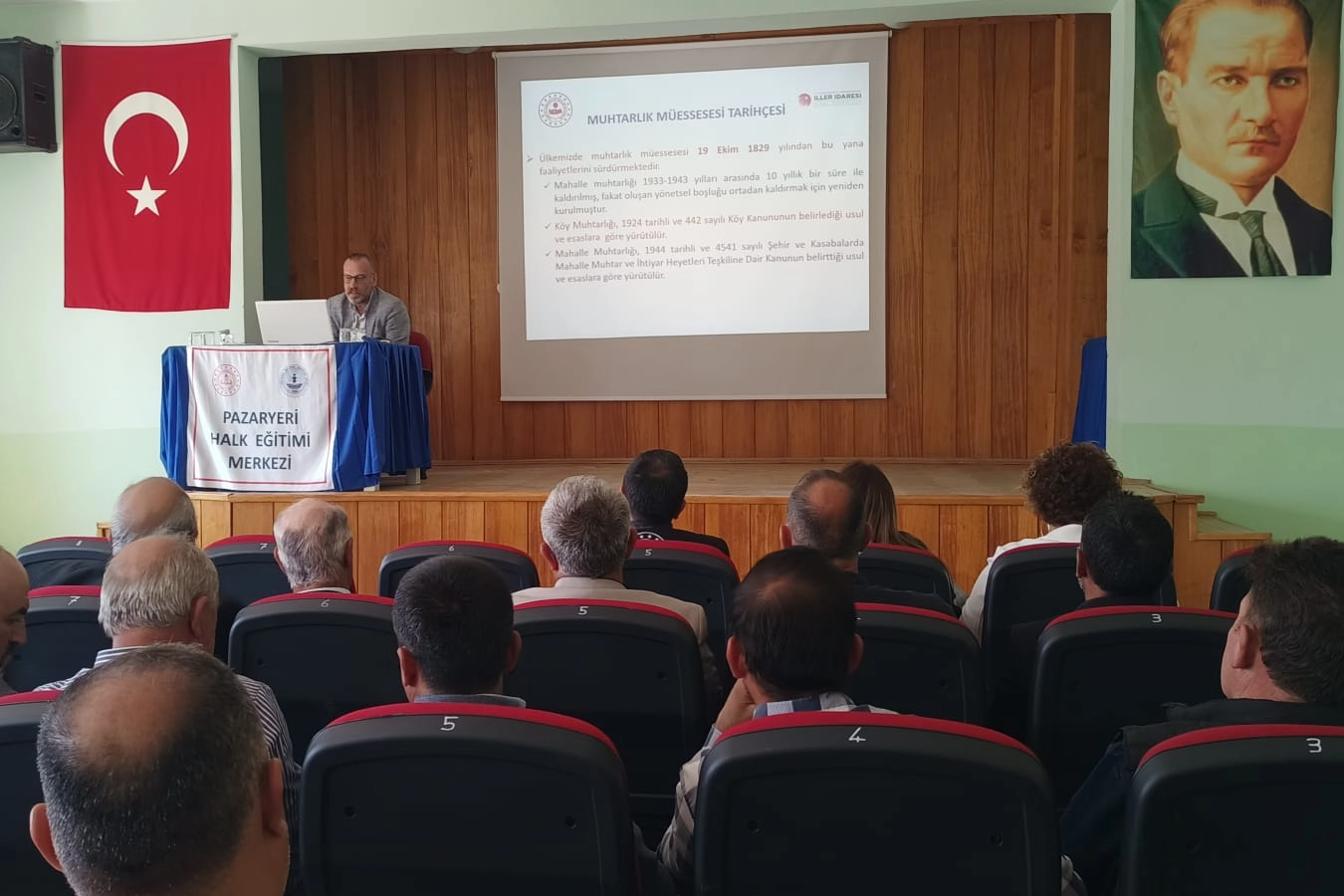 Pazaryeri’nde muhtarlara hizmet içi eğitim hamlesi