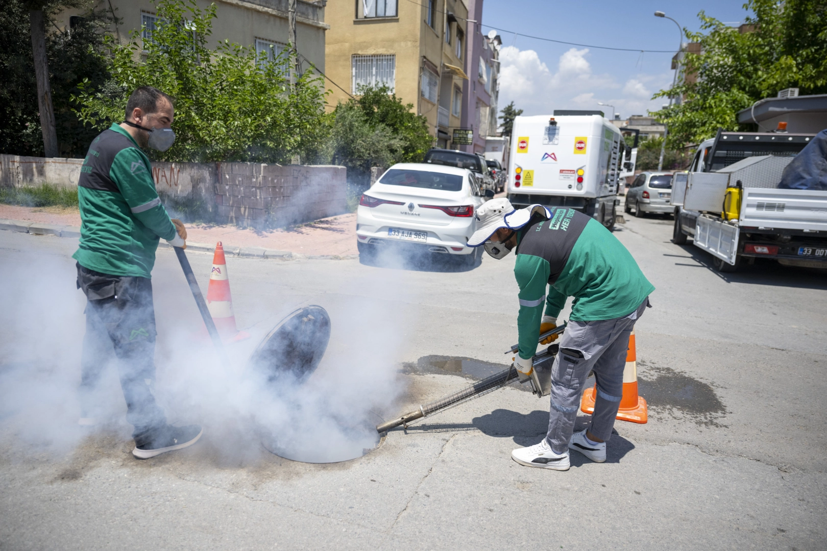 Mersin’de kurban kesim alanlarında hijyen çalışması