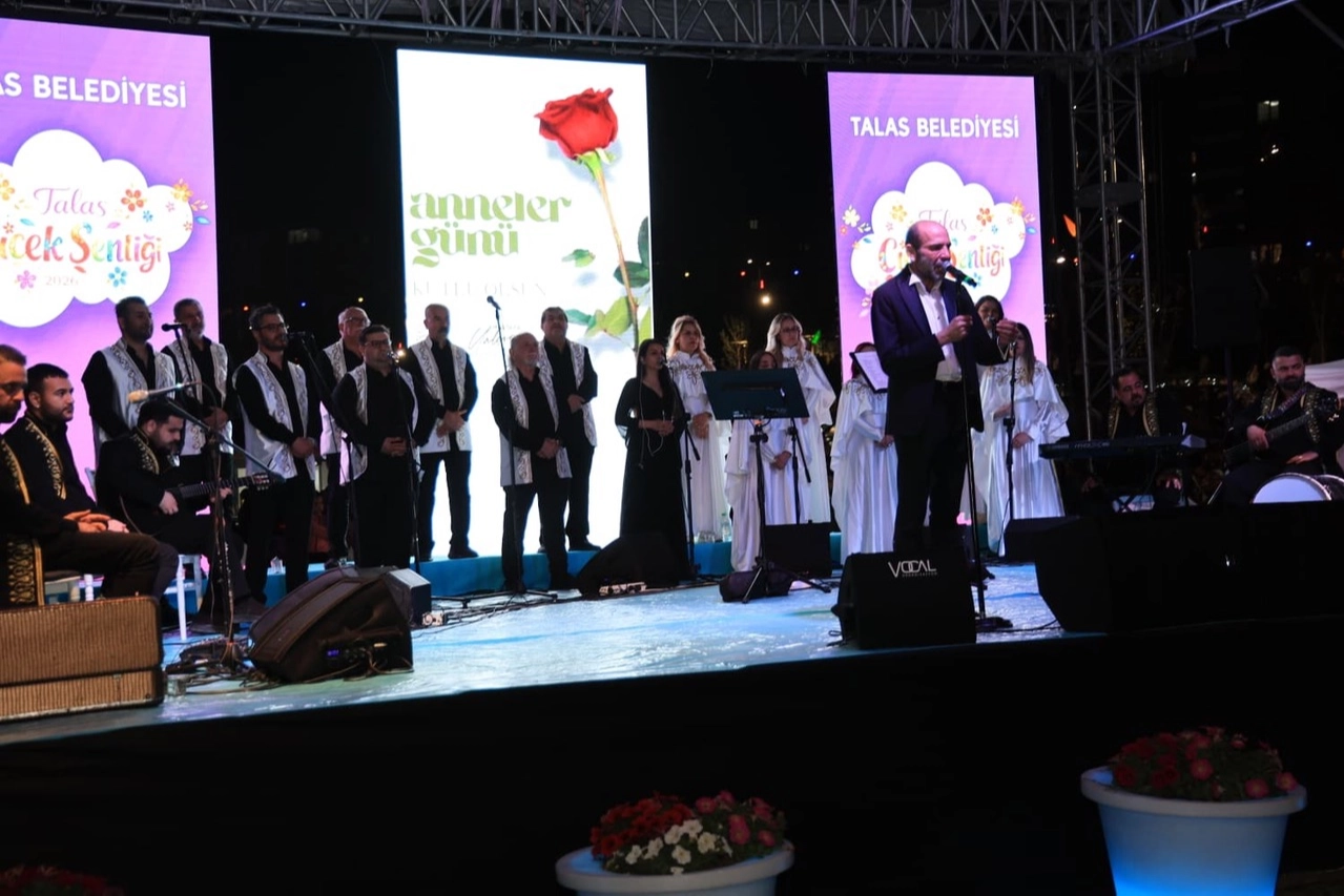 Kayseri Talas'ta Çiçek Festivali'ne muhteşem final