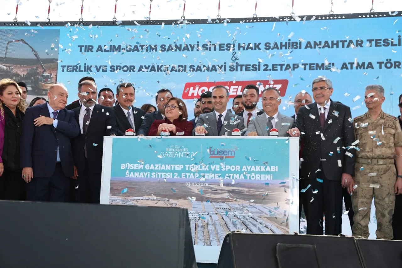 Gaziantep BÜSEM'de yeni iş yerlerinde anahtar töreni