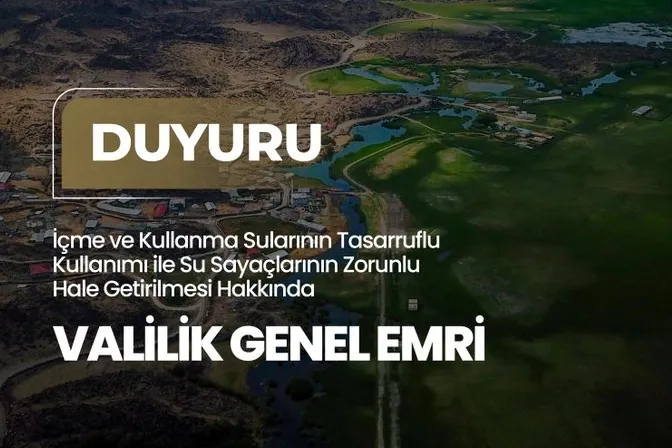 Iğdır’da su tasarrufu için yeni dönem... Su sayacı zorunlu hale getirildi