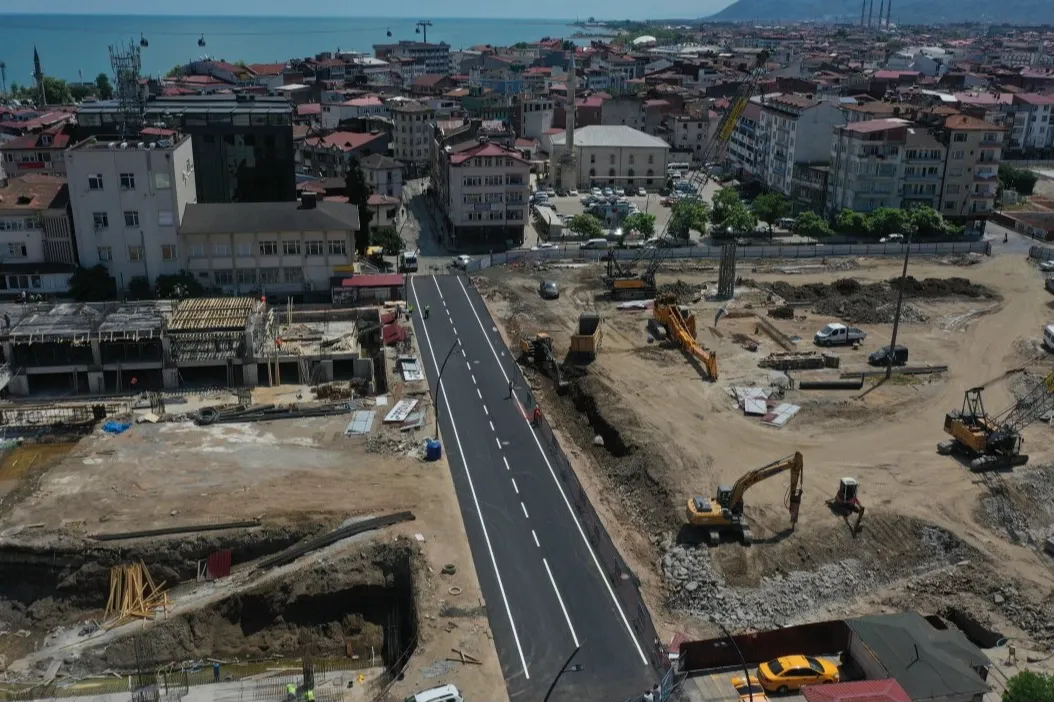 Ordu'da Millet Düzü’nde ilk asfalt serildi
