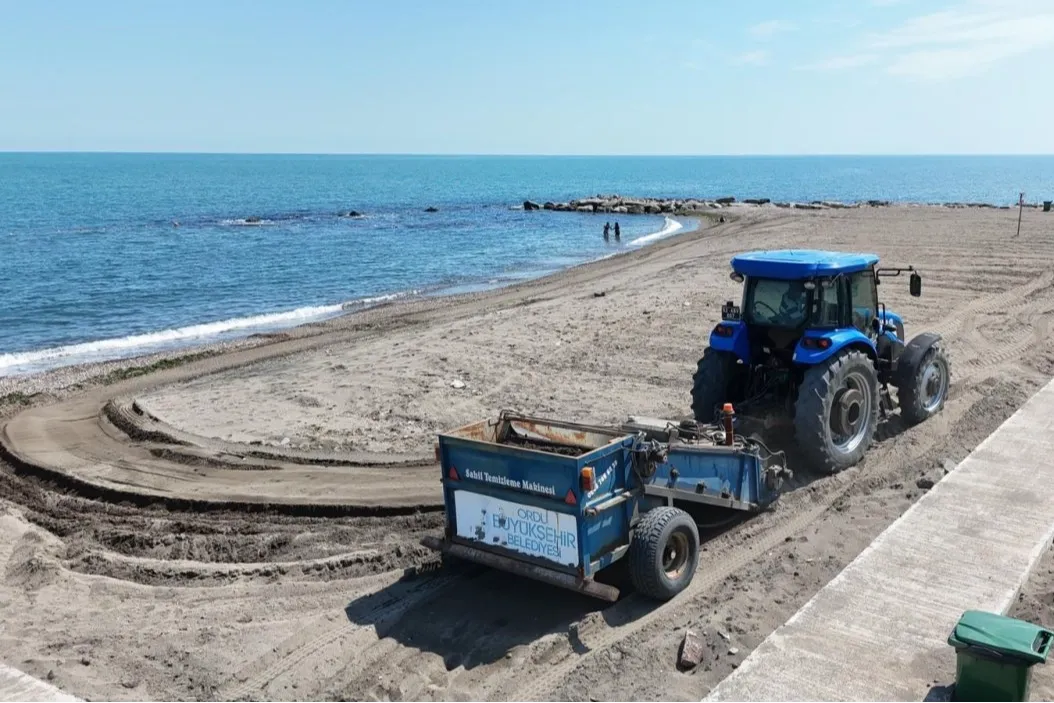 Ordu’da plajlar pırıl pırıl hazırlanıyor