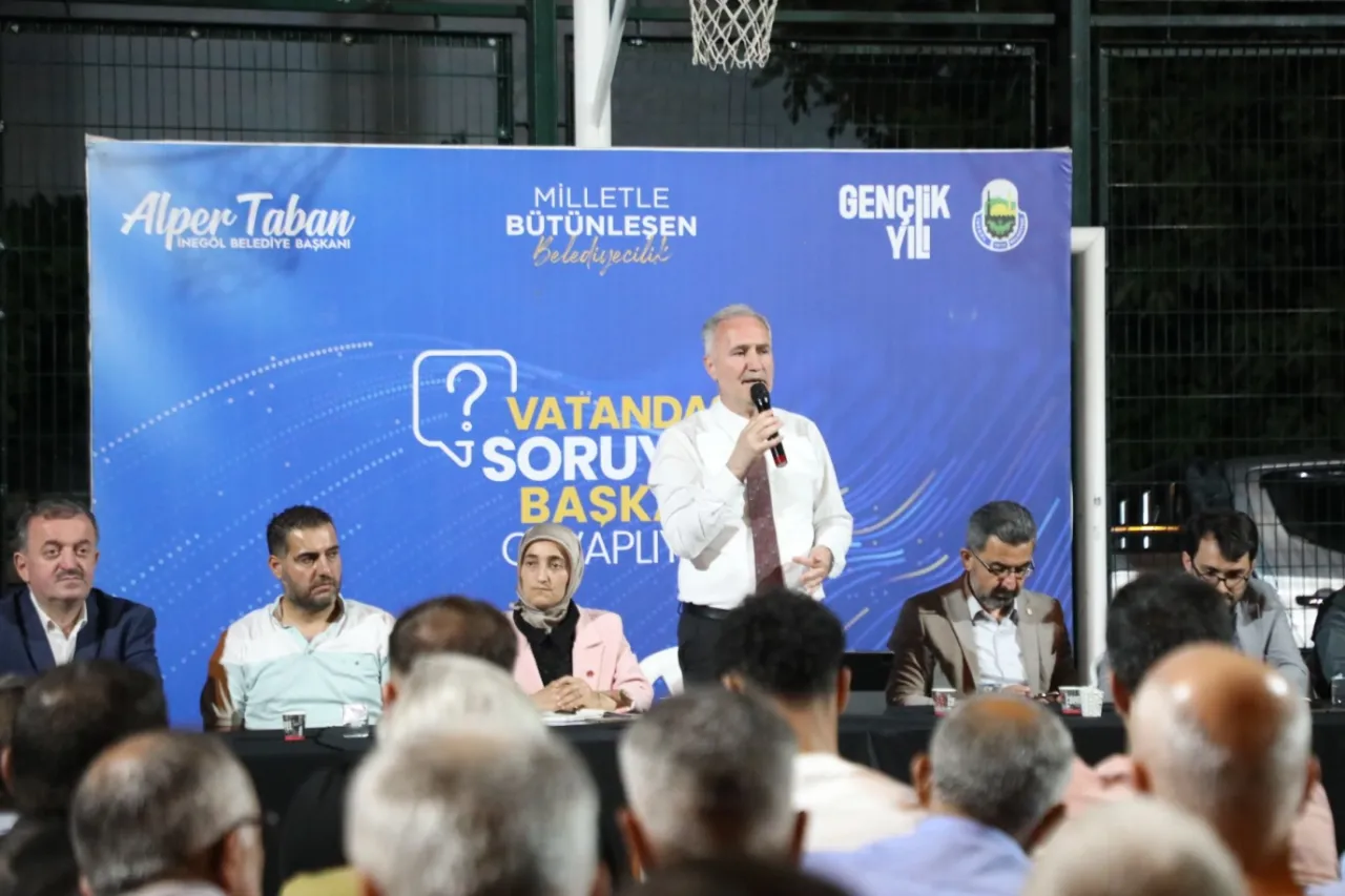 Bursa İnegöl'de Başkan Taban Ertuğrulgazili sakinlerle buluştu
