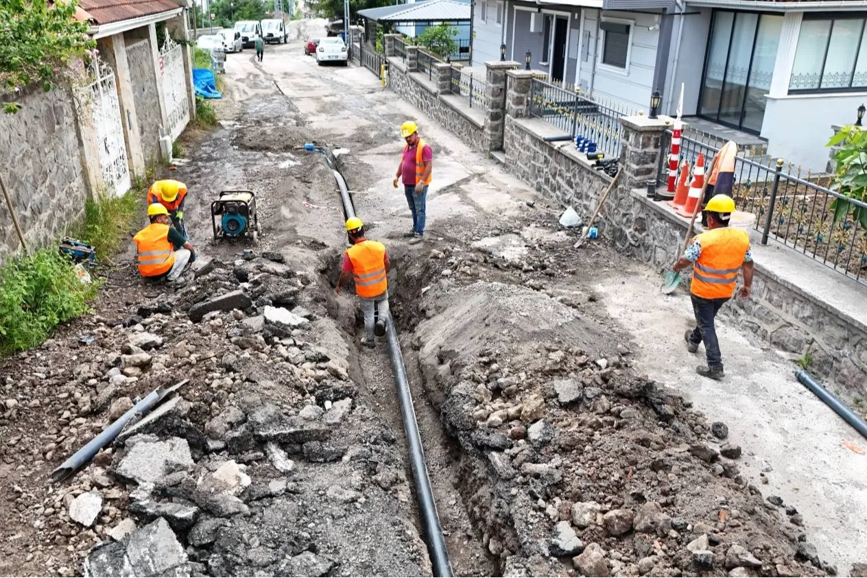 Trabzon Ortahisar’da Kireçhane ve Beştaş’a yeni içme suyu hattı