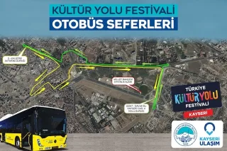 Kayseri'de Kültür Yolu Festivali'ne özel ulaşım hizmeti