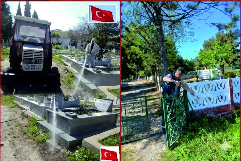 Edirne'de mezarlıklar tamamen yenilendi