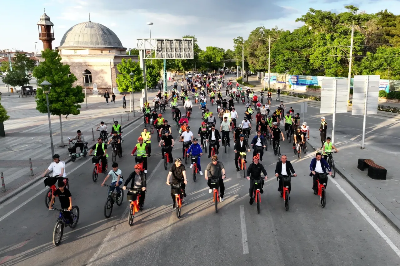 Konya'da 28 ilçede eş zamanlı pedal çevrildi