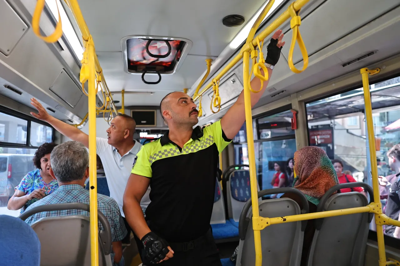 Antalya’da halk otobüslerine klima denetimi