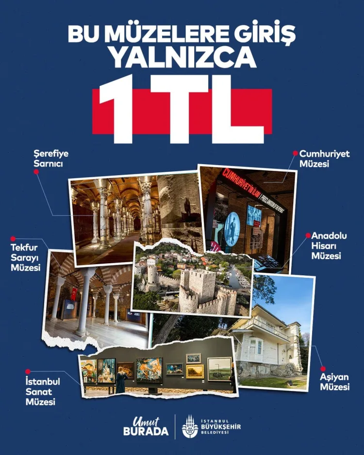 İBB, 1 TL müze uygulaması yeni müzelerle genişledi