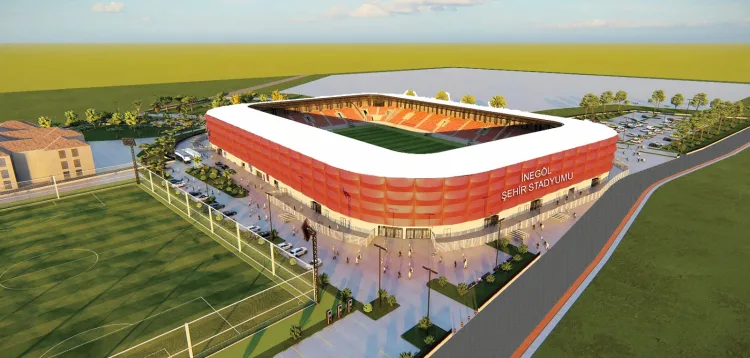 İnegöl'de Yeni İlçe Stadı İçin İmza Atıldı