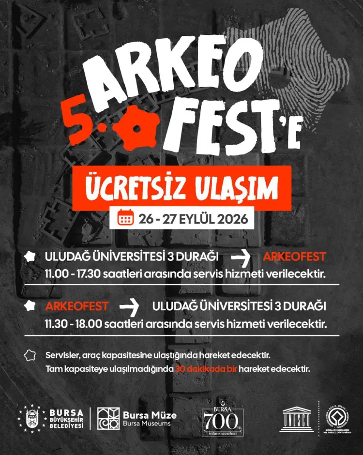 Bursa hafta sonu 'Arkeofest 2026'ya hazır