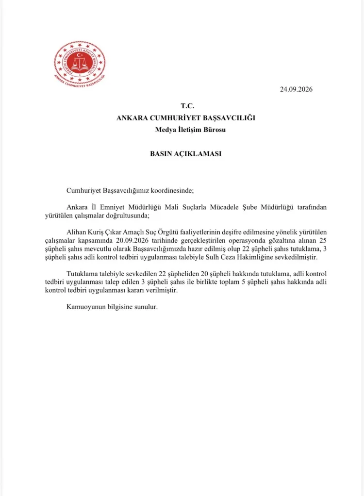 Alihan Kuriş soruşturmasında 20 yeni tutuklama