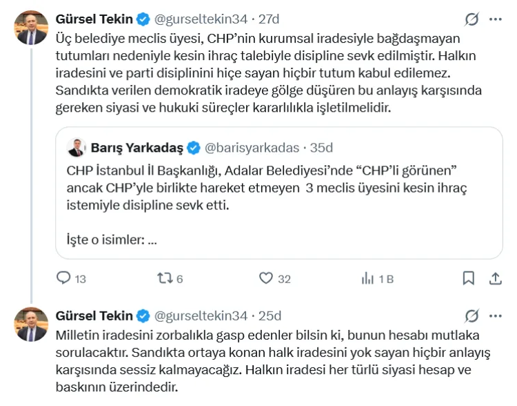 Adalar Belediyesi Başkan Vekili Kemal Türkyılmaz seçildi