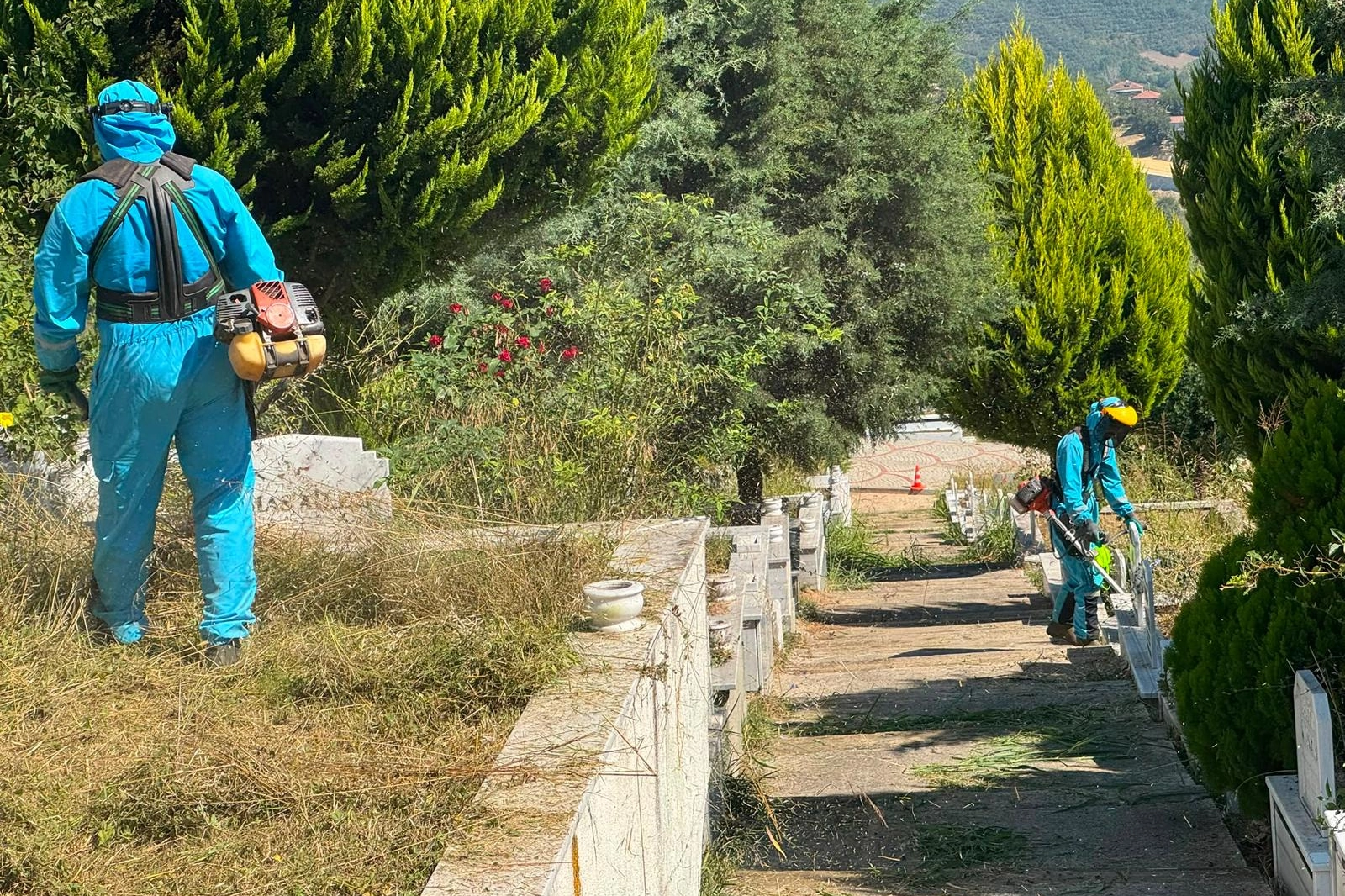 İzmit’te mezarlıklar Büyükşehir'le güzelleşiyor