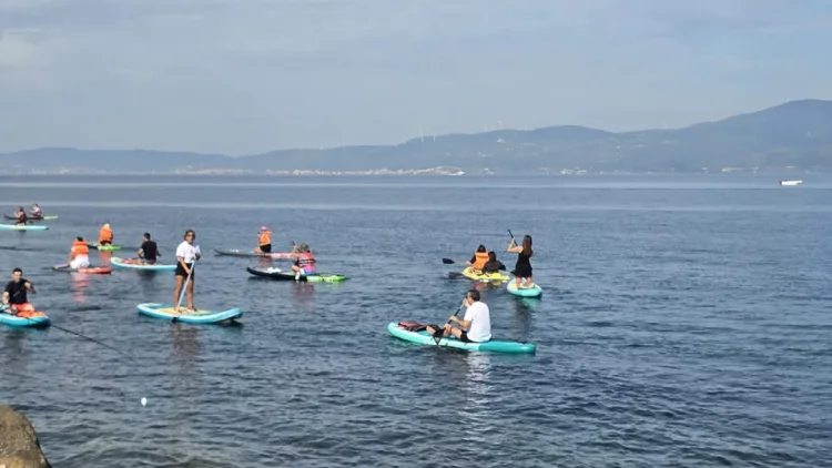Mudanya’da öğretmenlere deniz üzerinde sürpriz etkinlik