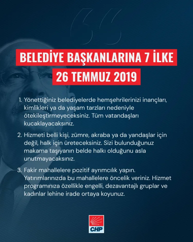 Kılıçdaroğlu: Kirli adamın CHP’de yeri yoktur