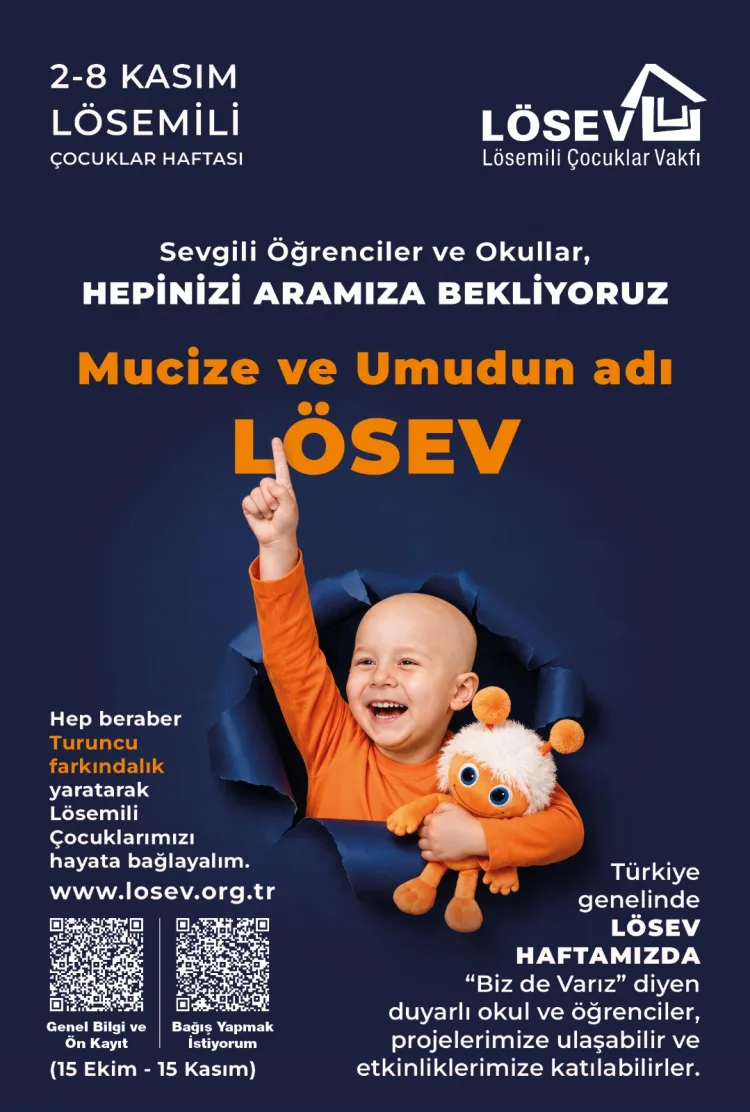 Lösemili çocuklar için her yer turuncuya boyanacak!