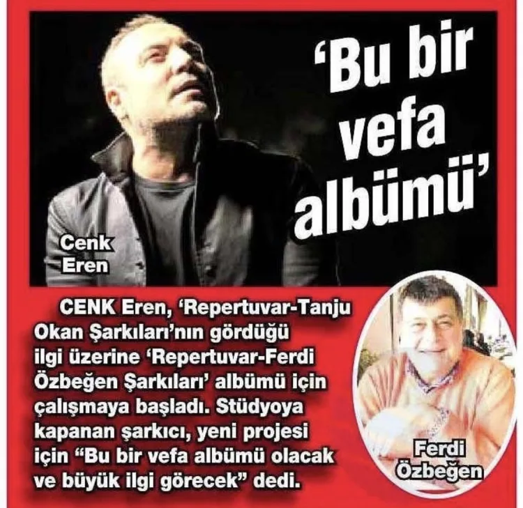 Sahneden geçen 30 yıl... Cenk Eren özel konsere hazırlanıyor