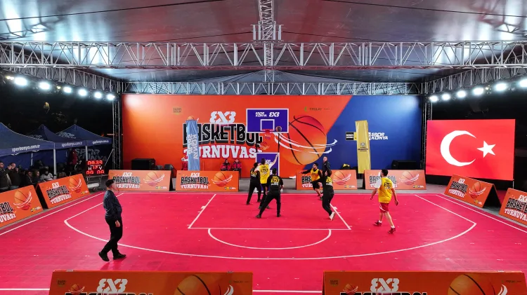 Konya'da 3x3 basketbol turnuvası heyecanı