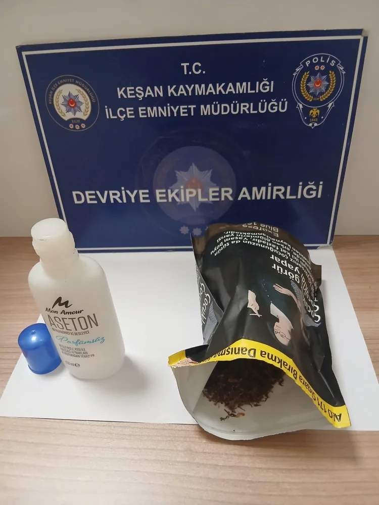 Keşan'da ticari takside uyuşturucu taşıdılar! 2 tutuklama