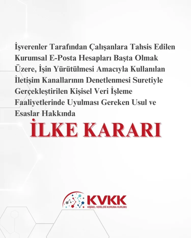 İşverenin e-posta denetimine KVKK freni! Sınırsız gözetim dönemi bitiyor