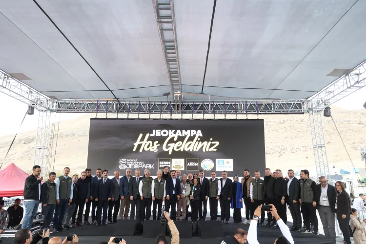 Konya Karapınar Jeoparkı’nda ilk kez Jeokamp heyecanı yaşandı