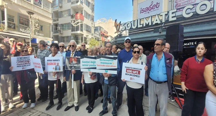 İzmir’den basın özgürlüğüne halk desteği