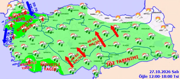 Kuvvetli yağış ve fırtına alarmı! Meteoroloji'den çok sayıda il için uyarı